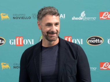 GiFFONI VALLE PİANA - 29 Temmuz 2023: Raoul Bova Giffoni Film Festivali 2023 - 29 Temmuz 2023 Giffoni Valle Piana, İtalya.