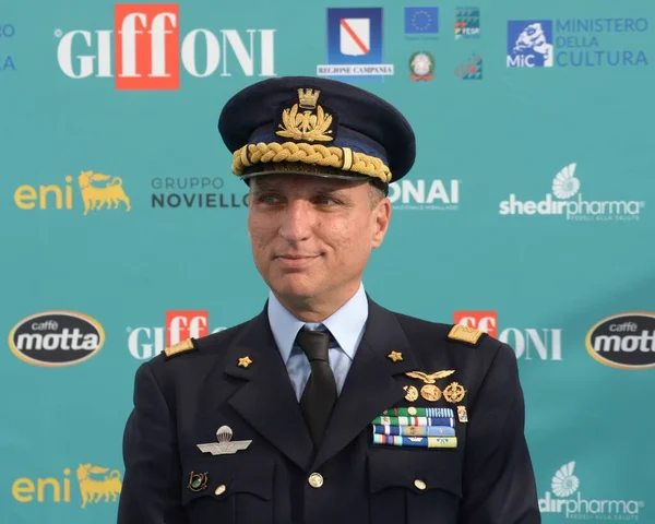 Giffoni Valle Piana Italien Juli 2023 General Luca Baione Beim — Stockfoto