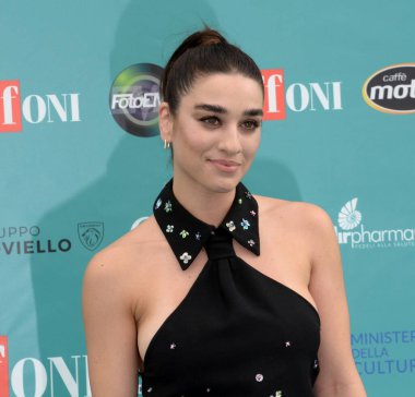 Giffoni Film Festivali 2023 'te 25 Temmuz 2023' te Giffoni Valle Piana, İtalya 'da bulunan Giffoni Valle Piana' da Simona Tabasco.