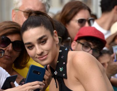 Giffoni Film Festivali 2023 'te 25 Temmuz 2023' te Giffoni Valle Piana, İtalya 'da bulunan Giffoni Valle Piana' da Simona Tabasco.