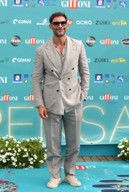 GIFFONI VALLE PIANA - 25 Temmuz 2023: Francesco Arca Giffoni Film Festivali 2023 - 25 Temmuz 2023 Giffoni Valle Piana, İtalya.