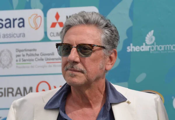 stock image GIFFONI VALLE PIANA,ITALY - July 23,2023 : Sergio Castellitto at Giffoni Film Festival 2023 - on July 23, 2023 in Giffoni Valle Piana, Italy.