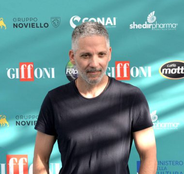 Giffoni Film Festivali 2023 Giuseppe Fiorello - 21 Temmuz 2023 Giffoni Valle Piana, İtalya.