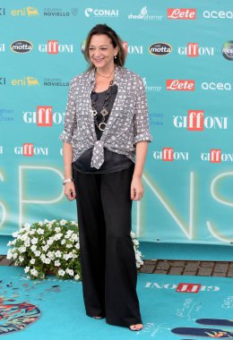 GIFFONI VALLE PIANA - 24 Temmuz 2023: Valeria Fascione Giffoni Film Festivali 2023 - 24 Temmuz 2023 Giffoni Valle Piana, İtalya.