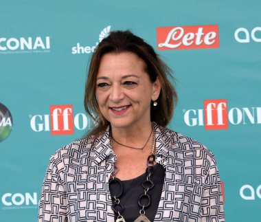 GIFFONI VALLE PIANA - 24 Temmuz 2023: Valeria Fascione Giffoni Film Festivali 2023 - 24 Temmuz 2023 Giffoni Valle Piana, İtalya.