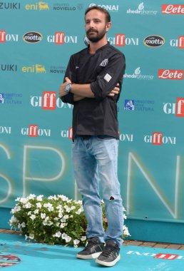 GIFFONI VALLE PIANA - 21 Temmuz 2023: Giffoni Film Festivali 2023 Saverio Miranda - 21 Temmuz 2023 Giffoni Valle Piana, İtalya.