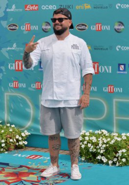 GIFFONI VALLE PIANA - 21 Temmuz 2023: Vincenzo Abbate Giffoni Film Festivali 2023 - 21 Temmuz 2023 Giffoni Valle Piana, İtalya.