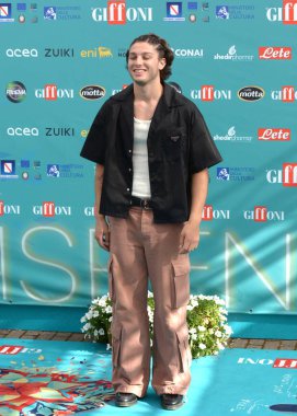 Giffoni Film Festivali 2023 'te Nicholas Goldoni 21 Temmuz 2023' te Giffoni Valle Piana, İtalya 'da.