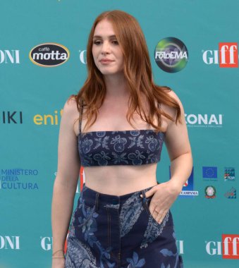 GIFFONI VALLE PIANA - 22 Temmuz 2023: Ludovica Martino Giffoni Film Festivali 2023 - 22 Temmuz 2023 tarihinde Giffoni Valle Piana, İtalya.