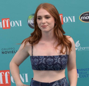 GIFFONI VALLE PIANA - 22 Temmuz 2023: Ludovica Martino Giffoni Film Festivali 2023 - 22 Temmuz 2023 tarihinde Giffoni Valle Piana, İtalya.