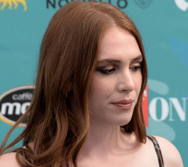 GIFFONI VALLE PIANA - 22 Temmuz 2023: Ludovica Martino Giffoni Film Festivali 2023 - 22 Temmuz 2023 tarihinde Giffoni Valle Piana, İtalya.