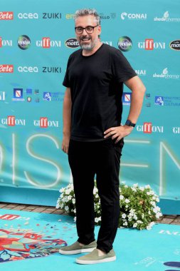 GIFFONI VALLE PİANA - 23 Temmuz 2023: Dario Brunori namı diğer Brunori Sas - Giffoni Film Festivali 2023 - 23 Temmuz 2023 tarihinde Giffoni Valle Piana, İtalya.