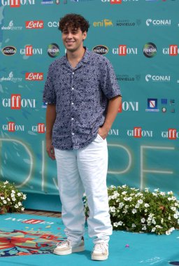 GIFFONI VALLE PİANA - 23 Temmuz 2023: Daniele Davi Giffoni Film Festivali 2023 - 23 Temmuz 2023 Giffoni Valle Piana, İtalya.