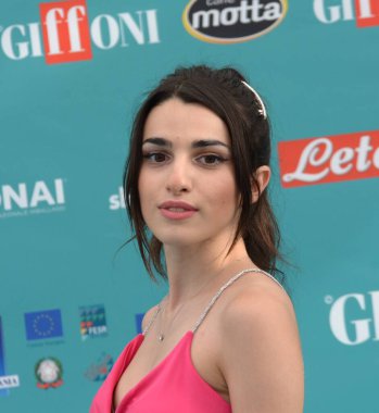 GIFFONI VALLE PIANA - 25 Temmuz 2023: Giffoni Film Festivali 2023 Angelica Pisilli - 25 Temmuz 2023 Giffoni Valle Piana, İtalya.