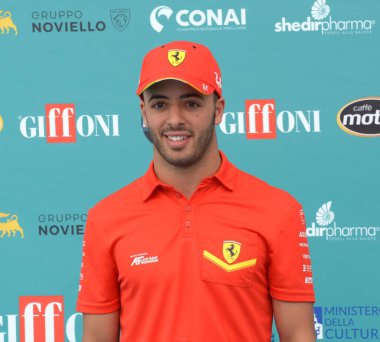 GIFFONI VALLE PIANA - 25 Temmuz 2023: Antonio Fuoco Giffoni Film Festivali 2023 - 25 Temmuz 2023 Giffoni Valle Piana, İtalya.