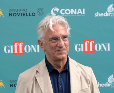 GIFFONI VALLE PIANA - 25 Temmuz 2023: Vincenzo Napoli Giffoni Film Festivali 2023 - 25 Temmuz 2023 Giffoni Valle Piana, İtalya.
