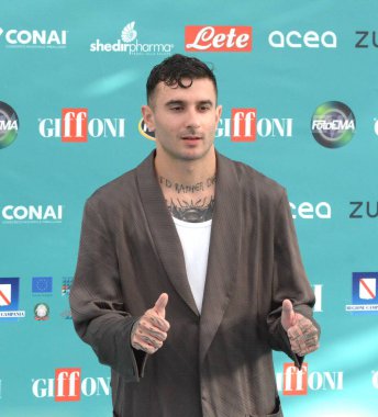 Giffoni Film Festivali 2023 'te Giffoni Valle Piana, İtalya' da 25 Temmuz 2023 'te Giffoni Valle Piana, İtalya' da Giffoni Vadisi, İtalya.