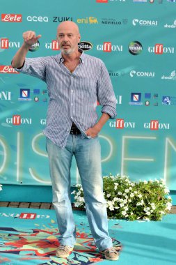 Giffoni Film Festivali 2023 'te 25 Temmuz 2023' te Giffoni Valle Piana, İtalya 'da Renato Solustri.