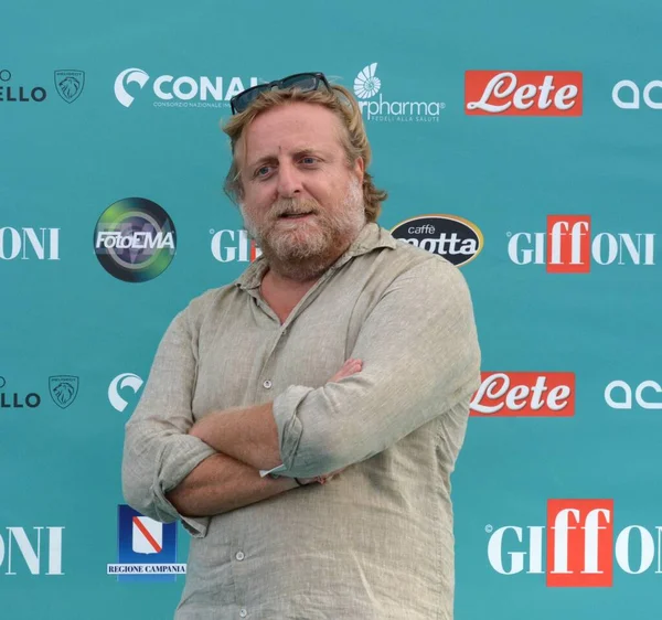 stock image GIFFONI VALLE PIANA,ITALY - July 25,2023 : Francesco Grisi at Giffoni Film Festival 2023 - on July 25, 2023 in Giffoni Valle Piana, Italy.