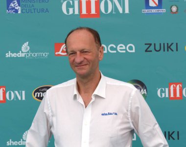 GiFFONI VALLE PİANA - 26 Temmuz 2023: Andrea Toso Giffoni Film Festivali 2023 - 26 Temmuz 2023 Giffoni Valle Piana, İtalya.