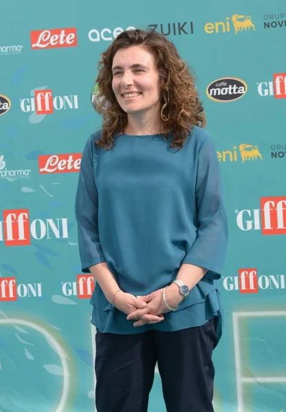 stock image GIFFONI VALLE PIANA,ITALY - July 27,2023 : Anna Laura Orrico at Giffoni Film Festival 2023 - on July 27, 2023 in Giffoni Valle Piana, Italy.