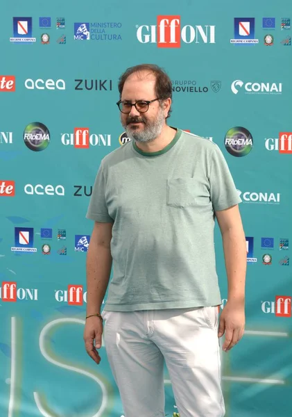 GiFFONI VALLE PİANA - 27 Temmuz 2023: Andrea Romeo Giffoni Film Festivali 2023 - 27 Temmuz 2023 Giffoni Valle Piana, İtalya.