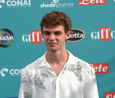 GIFFONI VALLE PIANA - 27 Temmuz 2023: Francesco Mura Giffoni Film Festivali 2023 - 27 Temmuz 2023 Giffoni Valle Piana, İtalya.