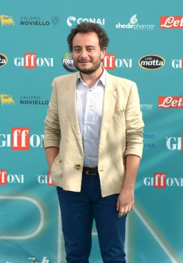 Giffoni Film Festivali 2023 'te 27 Temmuz 2023' te Giffoni Valle Piana, İtalya 'da Alessio Pratico.