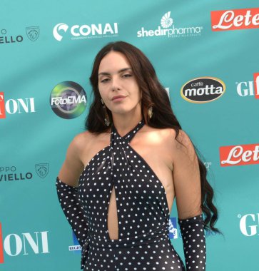 GIFFONI VALLE PIANA - 28 Temmuz 2023: Ilenia Filippo, namı diğer Lolita 2023 - 28 Temmuz 2023 tarihinde Giffoni Valle Piana, İtalya.