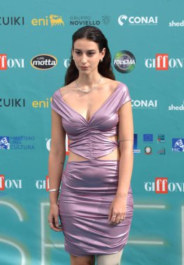 GiFFONI VALLE PİANA - 29 Temmuz 2023: Chiara Bordi Giffoni Film Festivali 2023 - 29 Temmuz 2023 Giffoni Valle Piana, İtalya.