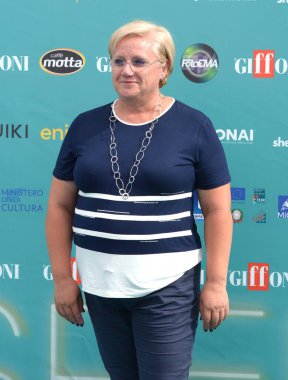 GiFFONI VALİNA PİANA - 29 Temmuz 2023: Marisa Faggini Giffoni Film Festivali 2023 - 29 Temmuz 2023 Giffoni Valle Piana, İtalya.