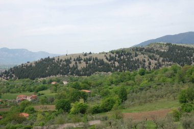 İtalya: Güney İtalya 'nın Padula kentinin manzarası, 30 Eylül 2023.