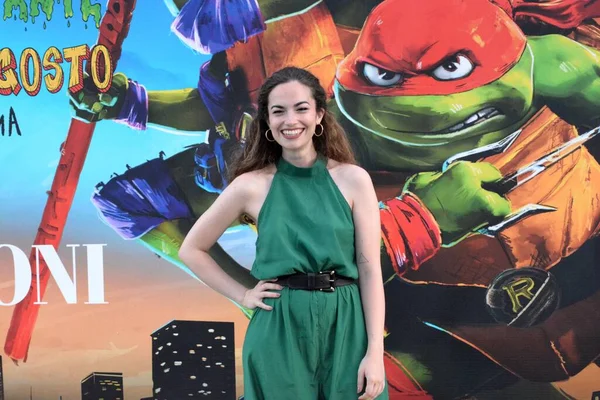 Giffoni VALİ PIANA, İtalya - 28 Temmuz 2023: Arianna Craviotto, Giffoni Film Festivali 2023 'te 28 Temmuz 2023' te Giffoni Valle Piana, İtalya 'da fotoğraf çekimine katıldı..