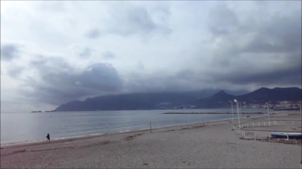 살레르노 해변의 이탈리아 2024 — 비디오