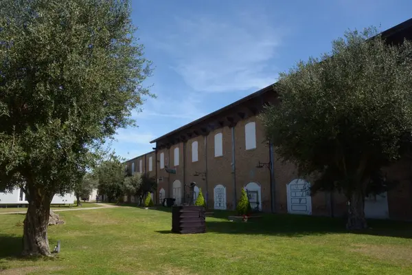 Бывшая Табачная Фабрика Борго Кафассо Капаччо Пестум Италия Апреля 2024 — стоковое фото