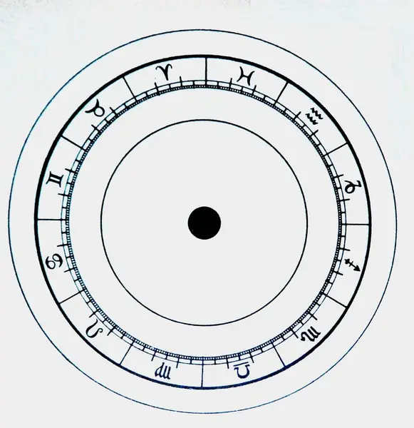Círculo Del Zodíaco Mostrando Los Doce Signos Estelares Utilizados Astrología —  Fotos de Stock