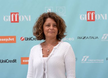 GIFFONI VALLE PİANA - 19 Temmuz 2024: Maria Condemi Giffoni Film Festivali 2024 - 19 Temmuz 2024 Giffoni Valle Piana, İtalya.