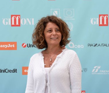 GIFFONI VALLE PİANA - 19 Temmuz 2024: Maria Condemi Giffoni Film Festivali 2024 - 19 Temmuz 2024 Giffoni Valle Piana, İtalya.