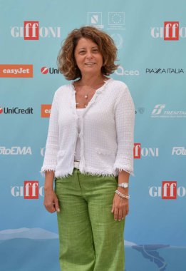 GIFFONI VALLE PİANA - 19 Temmuz 2024: Maria Condemi Giffoni Film Festivali 2024 - 19 Temmuz 2024 Giffoni Valle Piana, İtalya.