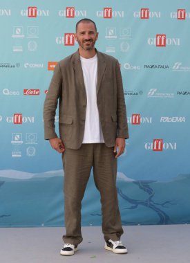 GIFFONI VALLE PIANA - 21 Temmuz 2024: Leonardo Bonucci Giffoni Film Festivali 2024 - 21 Temmuz 2024 Giffoni Valle Piana, İtalya.
