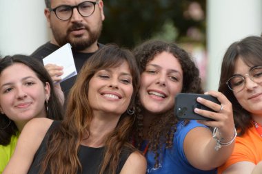 GiFFONI VALLE PİANA - 22 Temmuz 2024: Giffoni Film Festivali 2024 Claudia Pandolfi - 22 Temmuz 2024 Giffoni Valle Piana, İtalya.