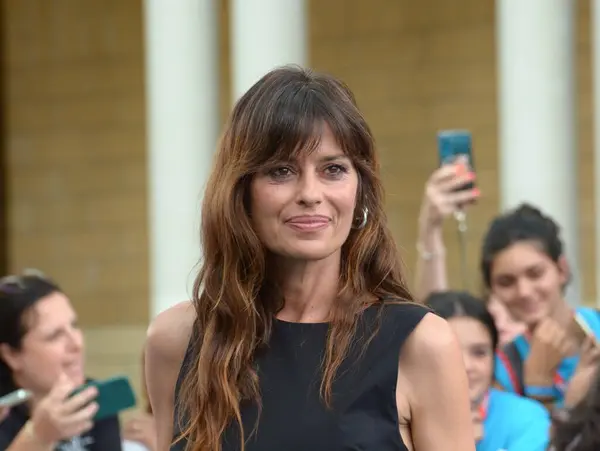 stock image GIFFONI VALLE PIANA,ITALY - July 22,2024 : Claudia Pandolfi at Giffoni Film Festival 2024 - on July 22, 2024 in Giffoni Valle Piana, Italy.