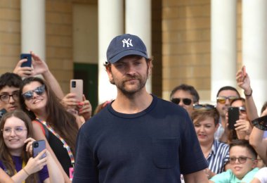 GIFFONI VALLE PIANA - 25 Temmuz 2024: Alessandro Borghi Giffoni Film Festivali 2024 - 25 Temmuz 2024 tarihinde Giffoni Valle Piana, İtalya.