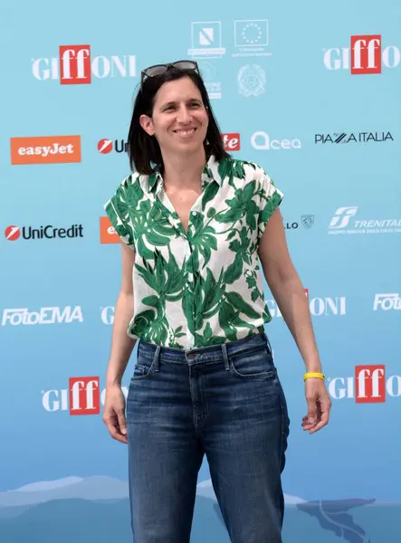 stock image GIFFONI VALLE PIANA,ITALY - July 26,2024 :  Elly Schlein, secretary of the Democratic Party at Giffoni Film Festival 2024 - on July 26, 2024 in Giffoni Valle Piana, Italy.