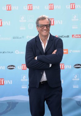GIFFONI VALLE PIANA - 27 Temmuz 2024: Gabriele Muccino Giffoni Film Festivali 2024 - 27 Temmuz 2024 Giffoni Valle Piana, İtalya.