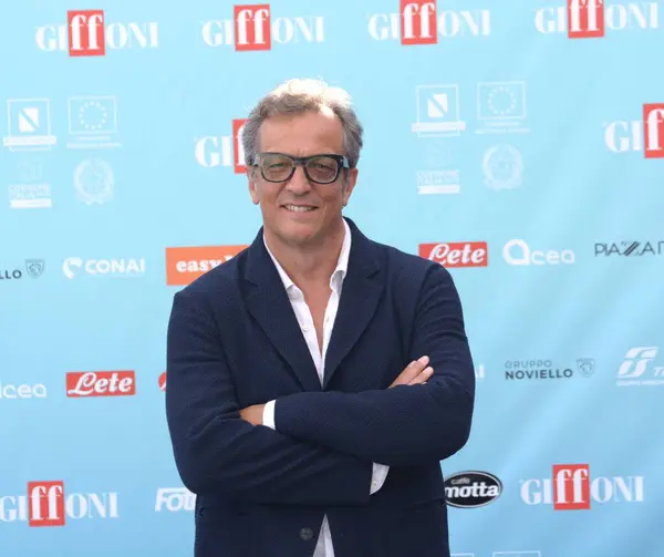 stock image GIFFONI VALLE PIANA,ITALY - July 27,2024 : Gabriele Muccino at Giffoni Film Festival 2024 - on July 27, 2024 in Giffoni Valle Piana, Italy.