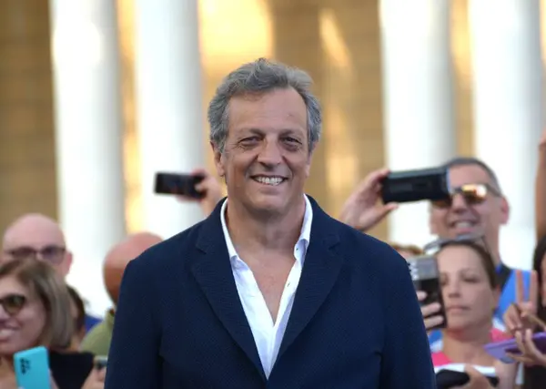 stock image GIFFONI VALLE PIANA,ITALY - July 27,2024 : Gabriele Muccino at Giffoni Film Festival 2024 - on July 27, 2024 in Giffoni Valle Piana, Italy.