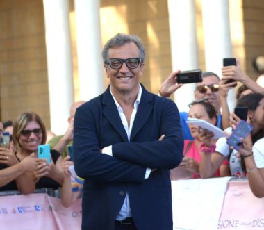 GIFFONI VALLE PIANA - 27 Temmuz 2024: Gabriele Muccino Giffoni Film Festivali 2024 - 27 Temmuz 2024 Giffoni Valle Piana, İtalya.