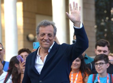 GIFFONI VALLE PIANA - 27 Temmuz 2024: Gabriele Muccino Giffoni Film Festivali 2024 - 27 Temmuz 2024 Giffoni Valle Piana, İtalya.