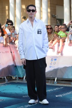 GiFFONI VALLE PİANA - 28 Temmuz 2024: Michele Bravi Giffoni Film Festivali 2024 - 28 Temmuz 2024 Giffoni Valle Piana, İtalya.